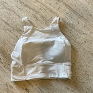 ***SOLD*** Lululemon white high neck sports bra